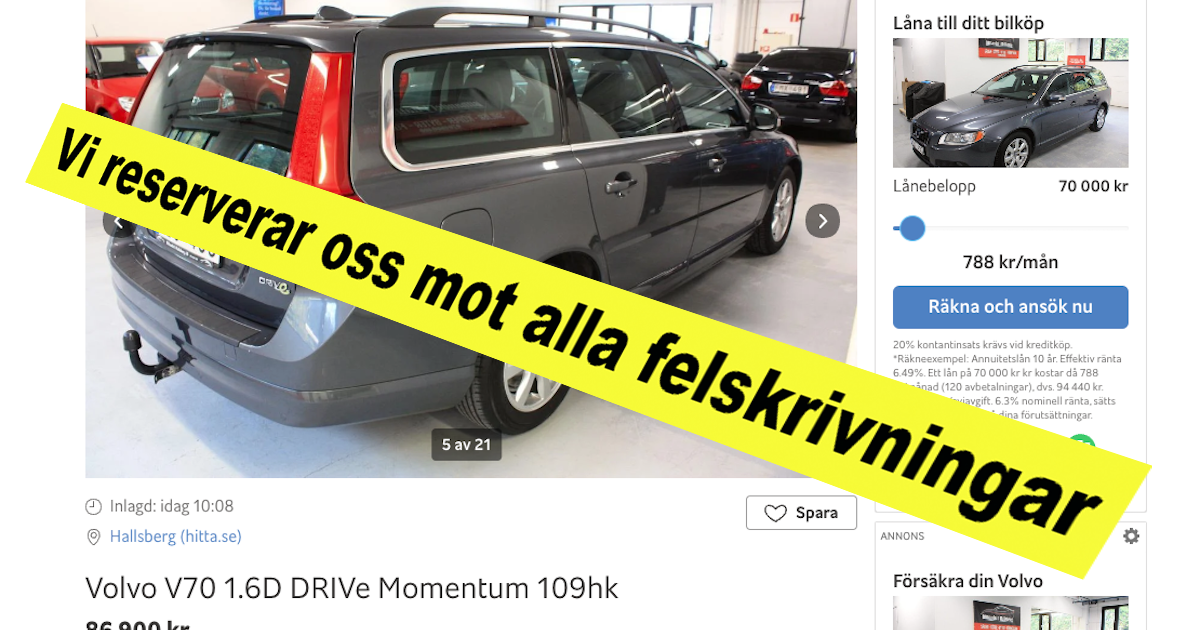 Blocket förbjuder friskrivningar – en seger för bilköparna